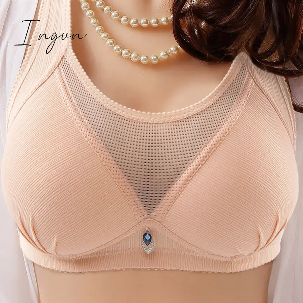 Ingvn - New No Rims Women Bras Seamless Lace Tube Top Anti-glare Breathable Comfort Large Cup Plus Size Women's Wireless Underwear