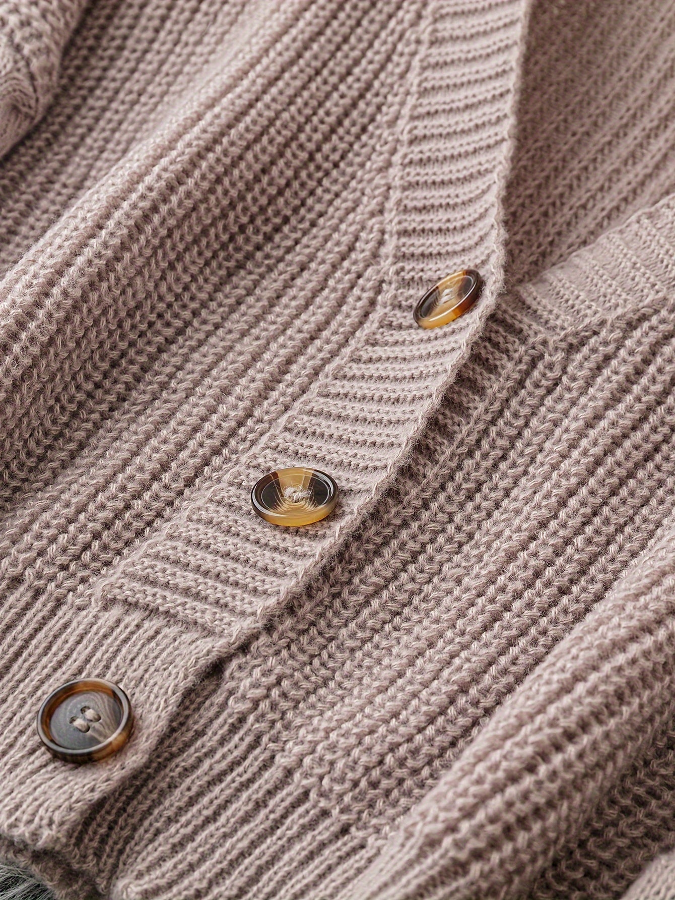 Stylish Solid Button Front Cardigan - Women's Long Sleeve Drop Shoulder Casual Outwear - Cozy Winter Clothing for Everyday Wear