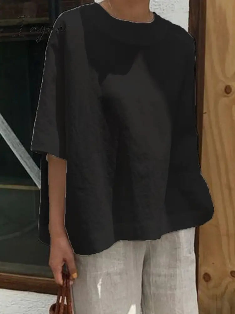 Ingvn - Women's Casual Tops Tunic Blouse Shirt