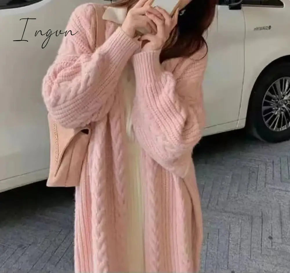Ingvn - New Women's Sweaters Autumn Winter Fashionable Bat Sleeve Cardigans Warm Wild Knitwear Tops