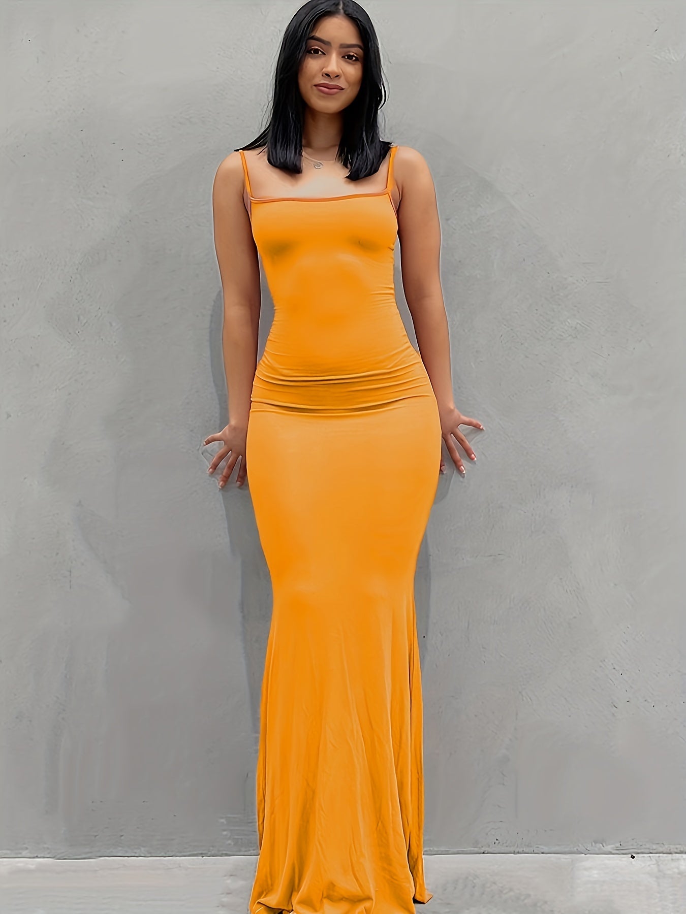 Flattering Sleeveless Backless Maxi Dress - Casual Lounge Comfort with a Sexy Twist - Seamless Bodycon Fit for Everyday Glam - Womens Fashion Must-Have