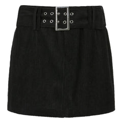 Women'S Jeans Skirt Y2K Belt Mini Denim Skirt Korean Low Waist Straight Short Skirt Summer Harajuku Sexy Vintage
