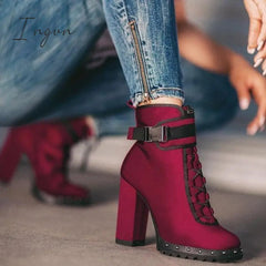 Ingvn - High Heel Comfy Boots