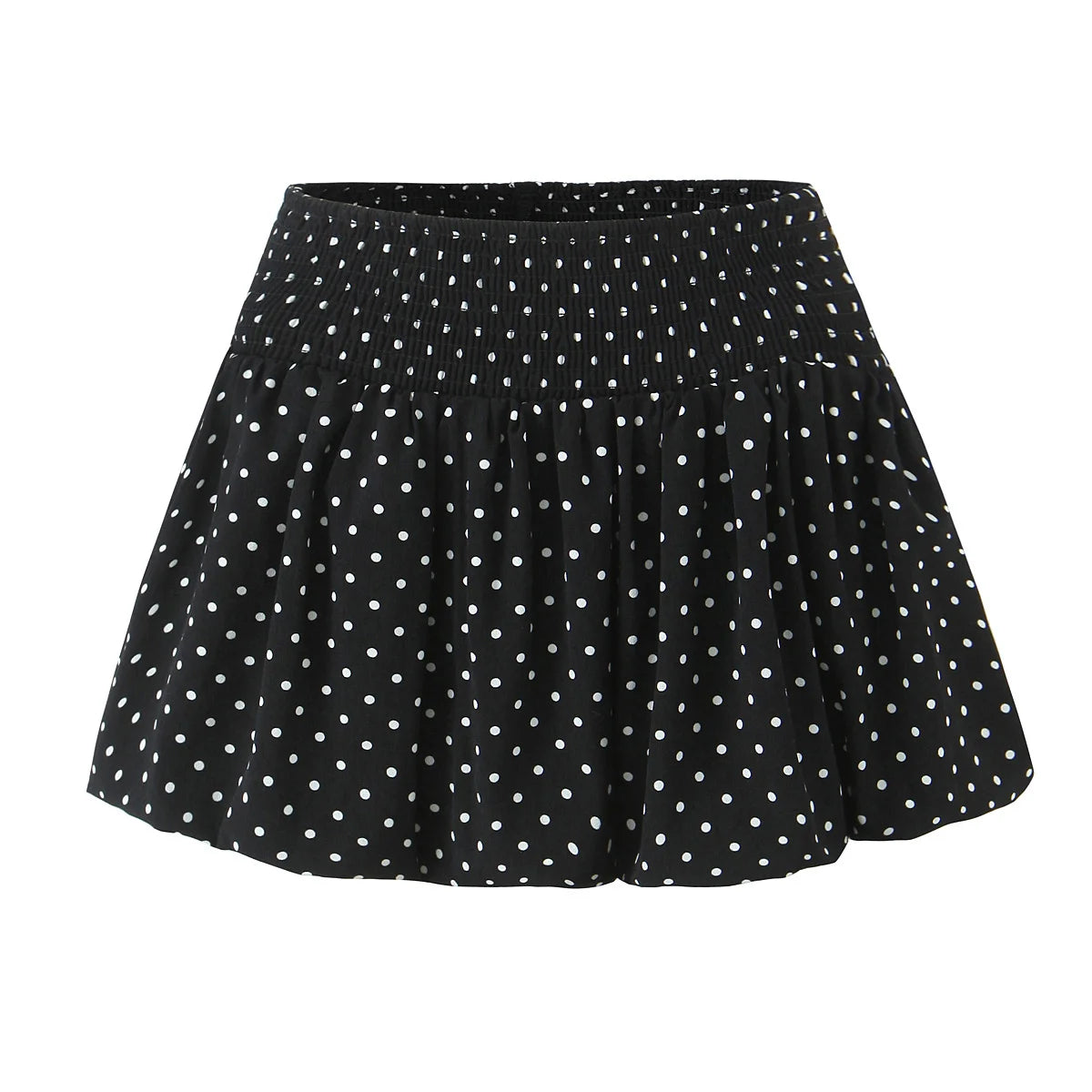 American Retro Elastic Waist Polka Dot Mini Skirt Women Holiday Summer Short Bud Skirts Y2K New