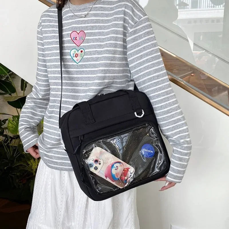 Ingvn  New Casual Tote Women's Crossbody Shoulder Bag with High Aesthetic Value Student Class Tote Bag Girl Commuting Handbag