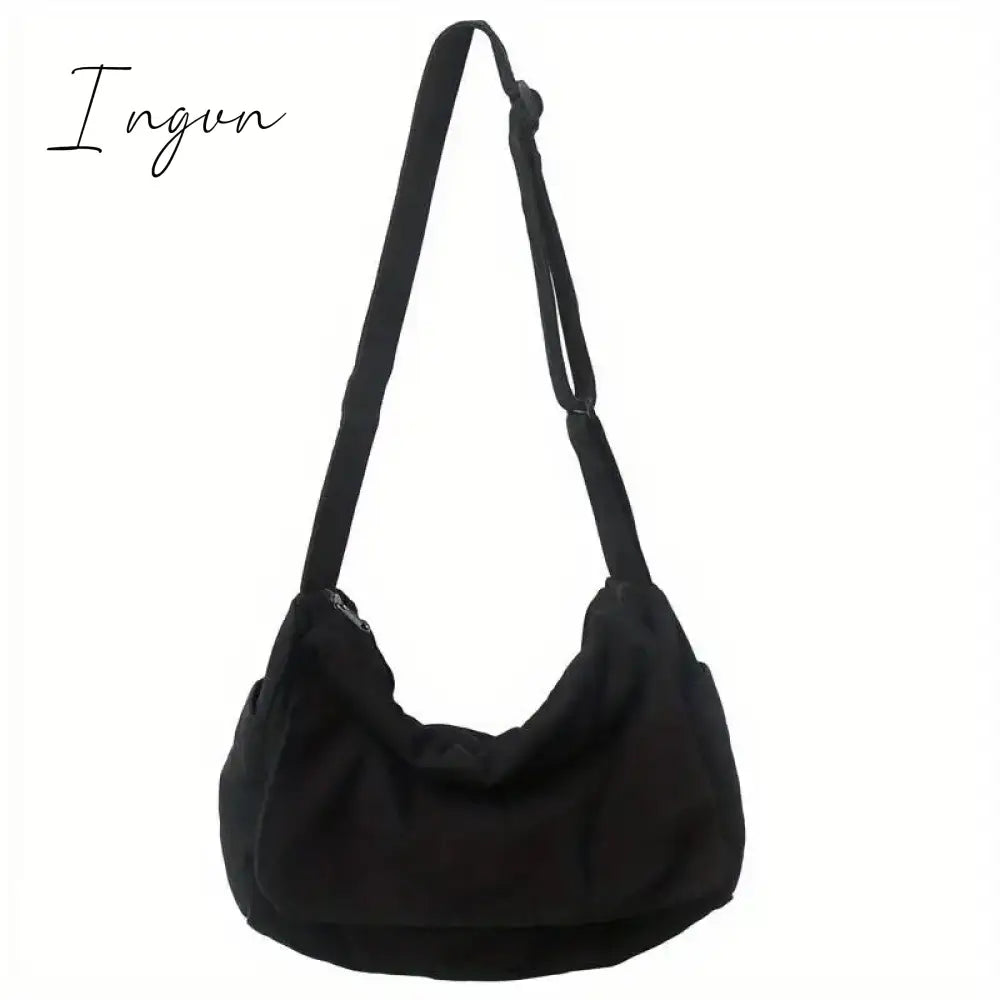 Ingvn - Women's Messenger Bag Vintage Handbag Canvas Teenager Shoulder Tote Bags Casual Handbag Crossbody Handbags