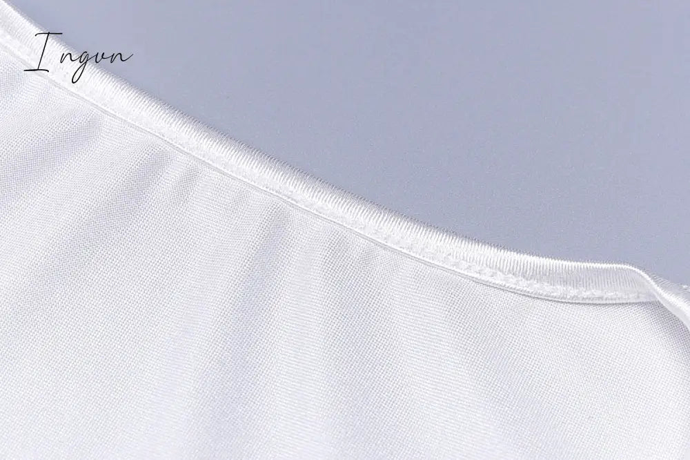 Ingvn - Satin Flare Long Sleeve 2 Two Piece Matching Set Women Crop Top Skirt Autumn Winter Birthday Fashion Sexy Clothes