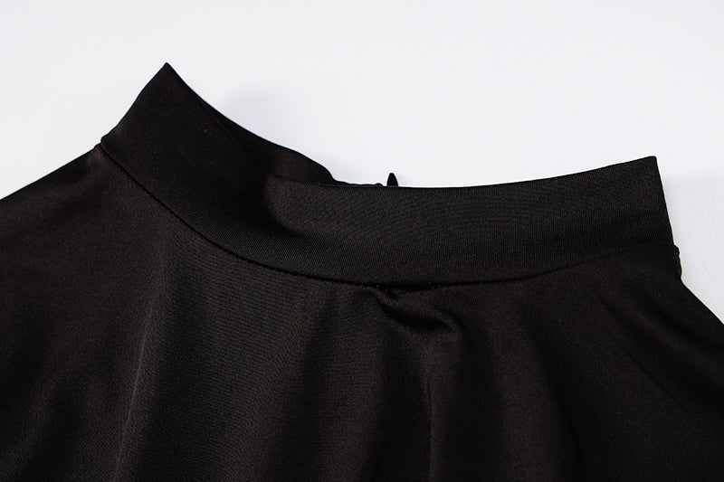 Solid Long Sleeves O Neck Cut Out Drawstrings Bandage Playsuit  Summer Fall Bodycon Sexy Party Club Elegant Y2K