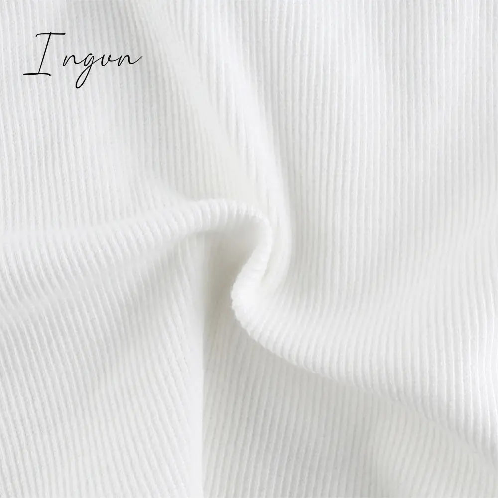 Ingvn - Womens Fashion Streetwear Lace Patchwork Summer White Tank Top Women Home Y2K Fashion Leisure Outfit Basic Casual Crop Tops Kawaii Clothes