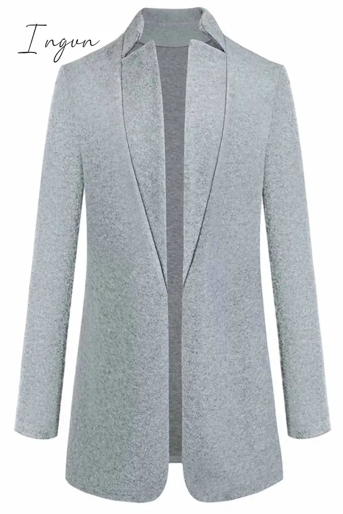 Ingvn -  Stand-up Collar Elegant Coat (6 Colors)