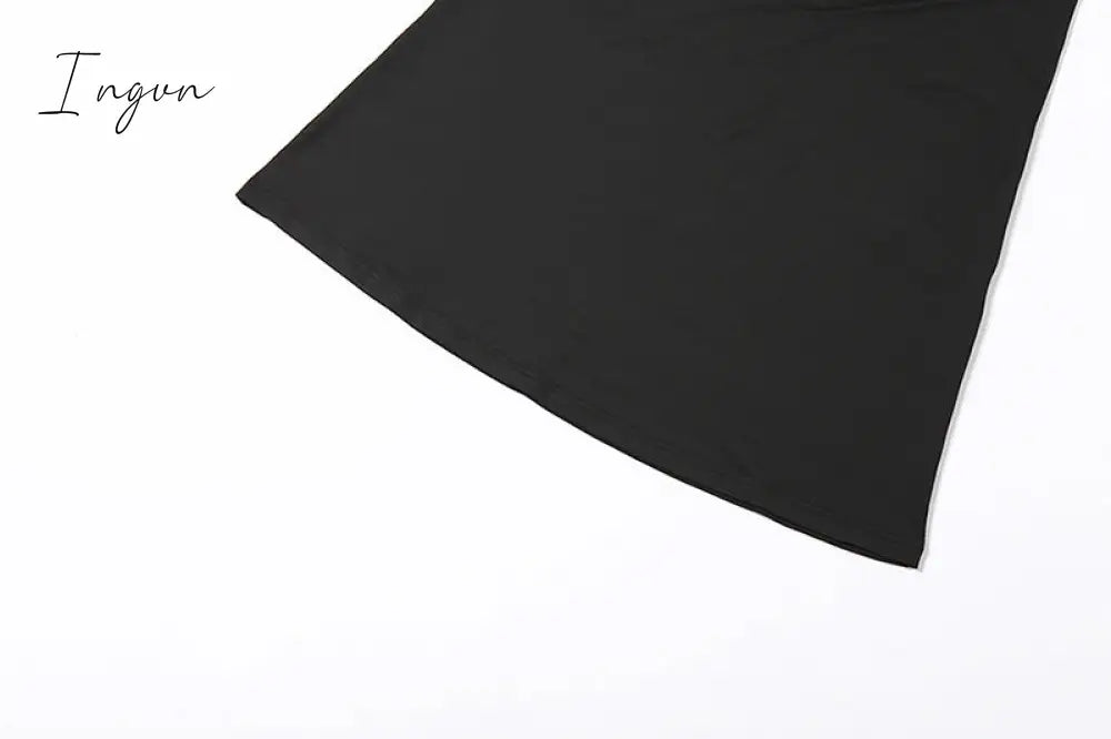 Ingvn - Sexy Bandage Hollow Out Slip Maxi Dress for Women Party Club Elegant Outfits Summer Holiday Backless Dresses Slim