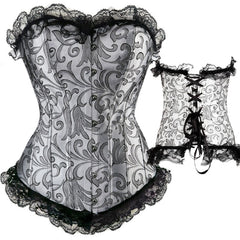 Plus Size Bustier Corsets Gothic Lace Up Binders and Shapers Overbust Body Shapewear Women Sexy Slimming Waist Trainer Boned 6XL