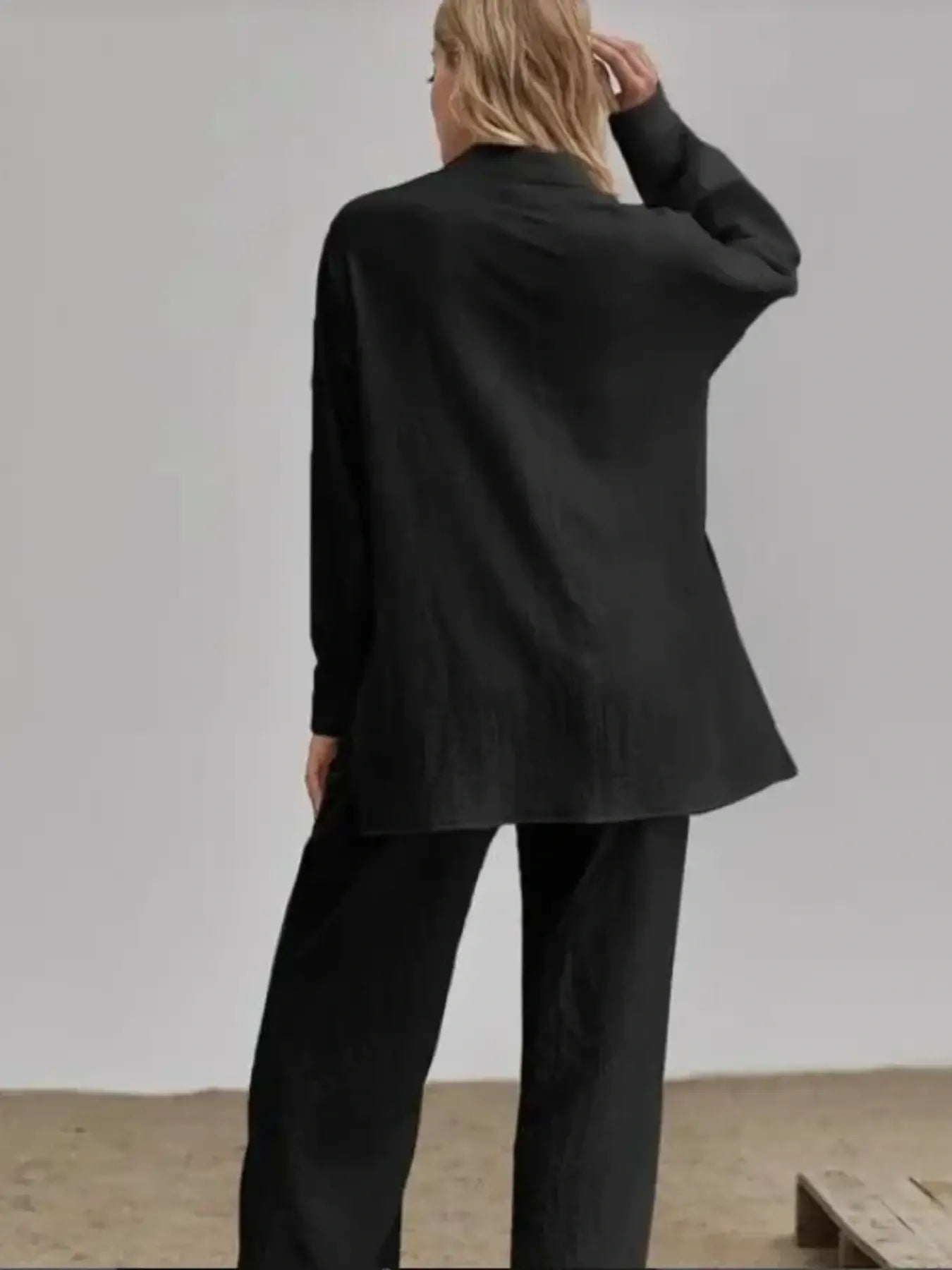Button Up Long Sleeve Shirt and Pants Set