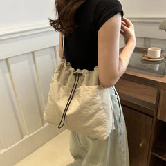 Ingvn  New Large Capacity Versatile Shoulder Bag for Women's Summer Popular Lightweight Shoulder Crossbody Bag Minimalist Tote Handbag