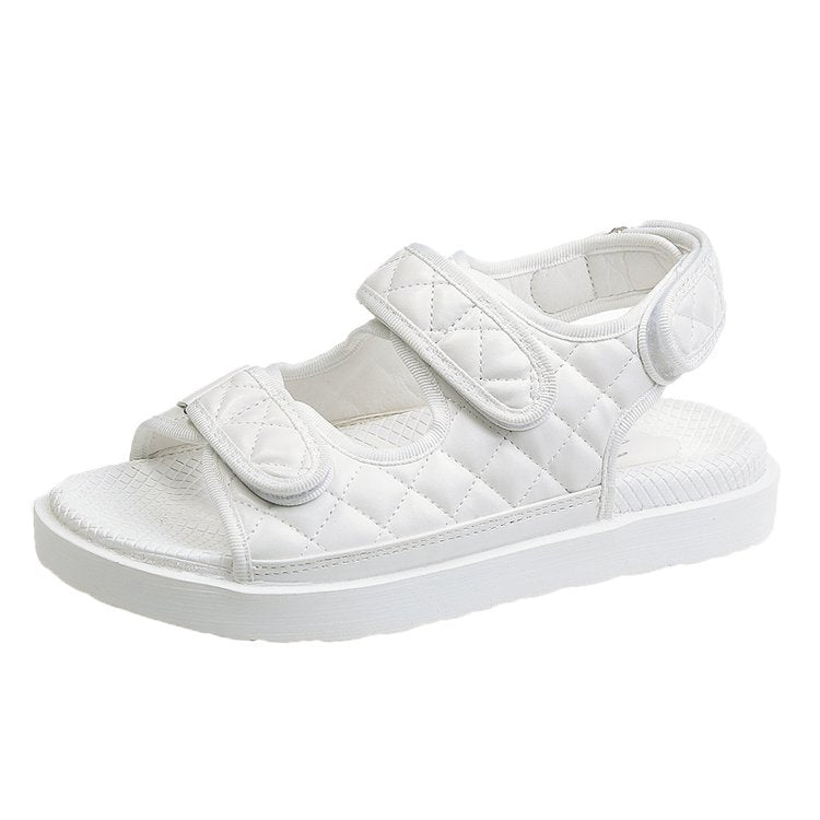 SANR Women Fashion Sandals Summer New Flat  Embroidery Size 35-40 Casual Roman Designer Shoes Platform Sandal
