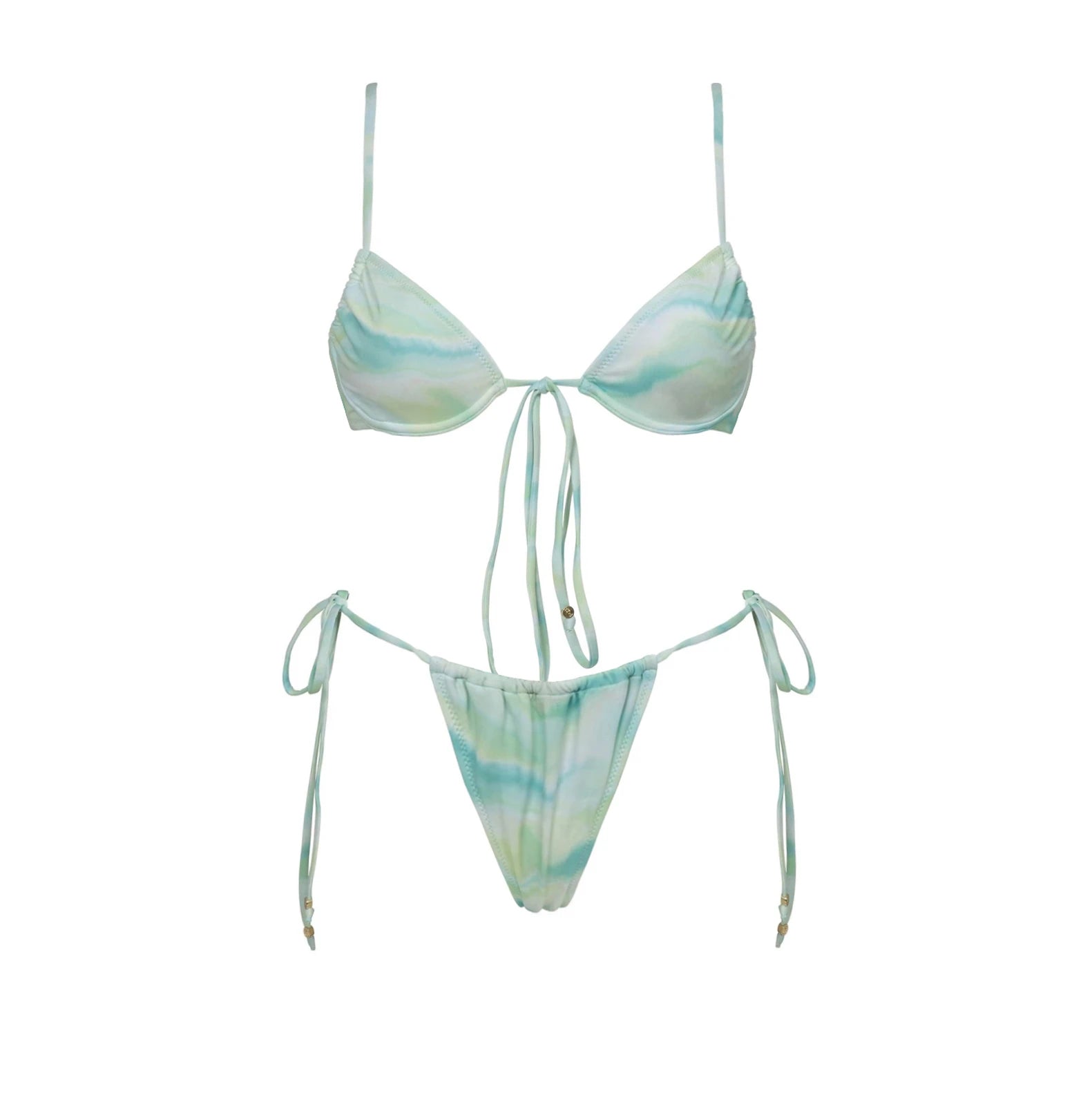 2025 One Piece Swimsuit With Chain Sexy Women Bikini Cut Out Swimwear Female Bandeau Biquini Push Up Bathing Suits Beachwear