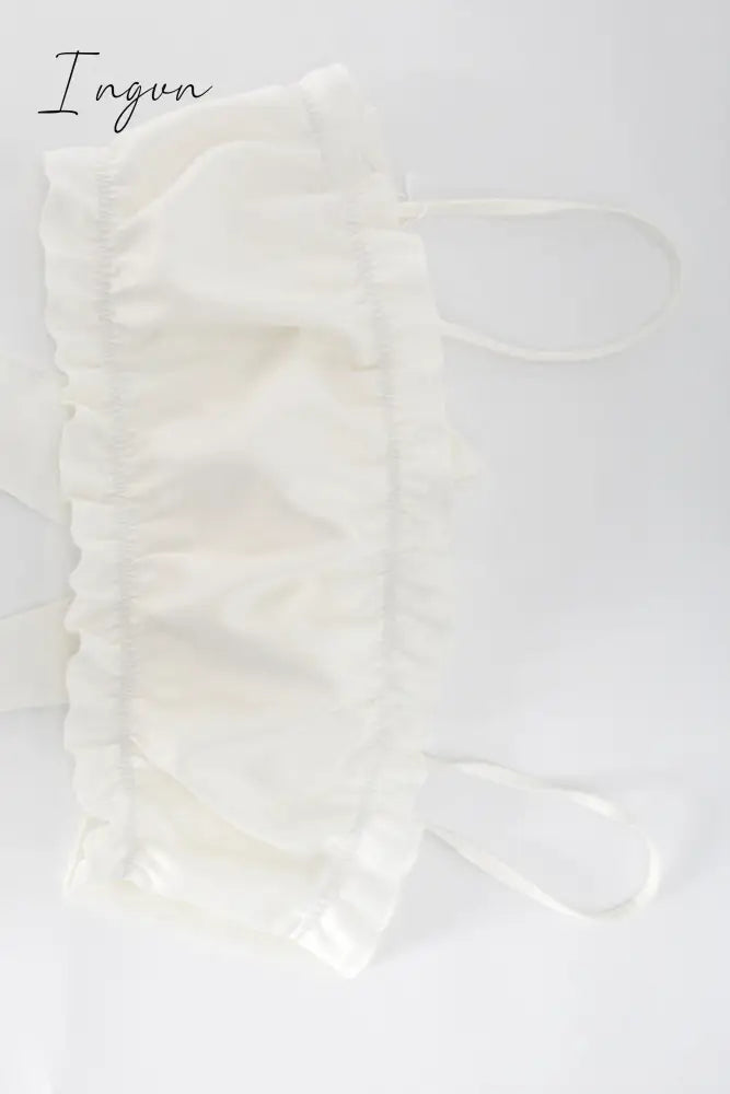 Sexy Solid Flounce Sleepwear