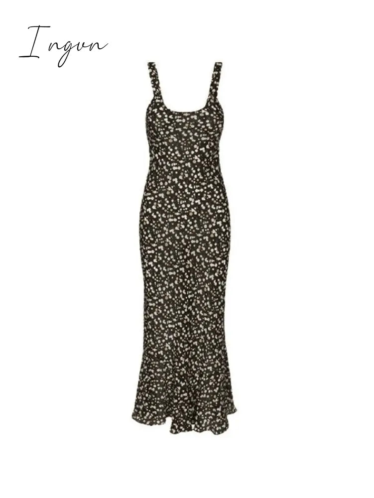Ingvn - Summer Floral Print Maxi Dress