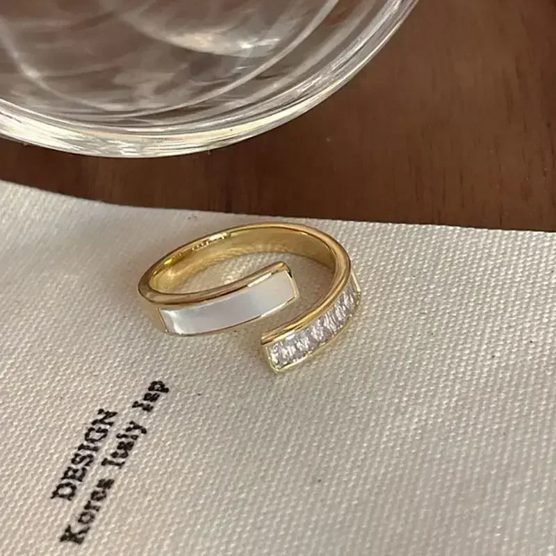 INGVN  Stainless Steel Simple Smooth Metal Heart Ring for Women Men Y2K Trendy Ring Korean Elegant Party Jewelry Couple Gifts