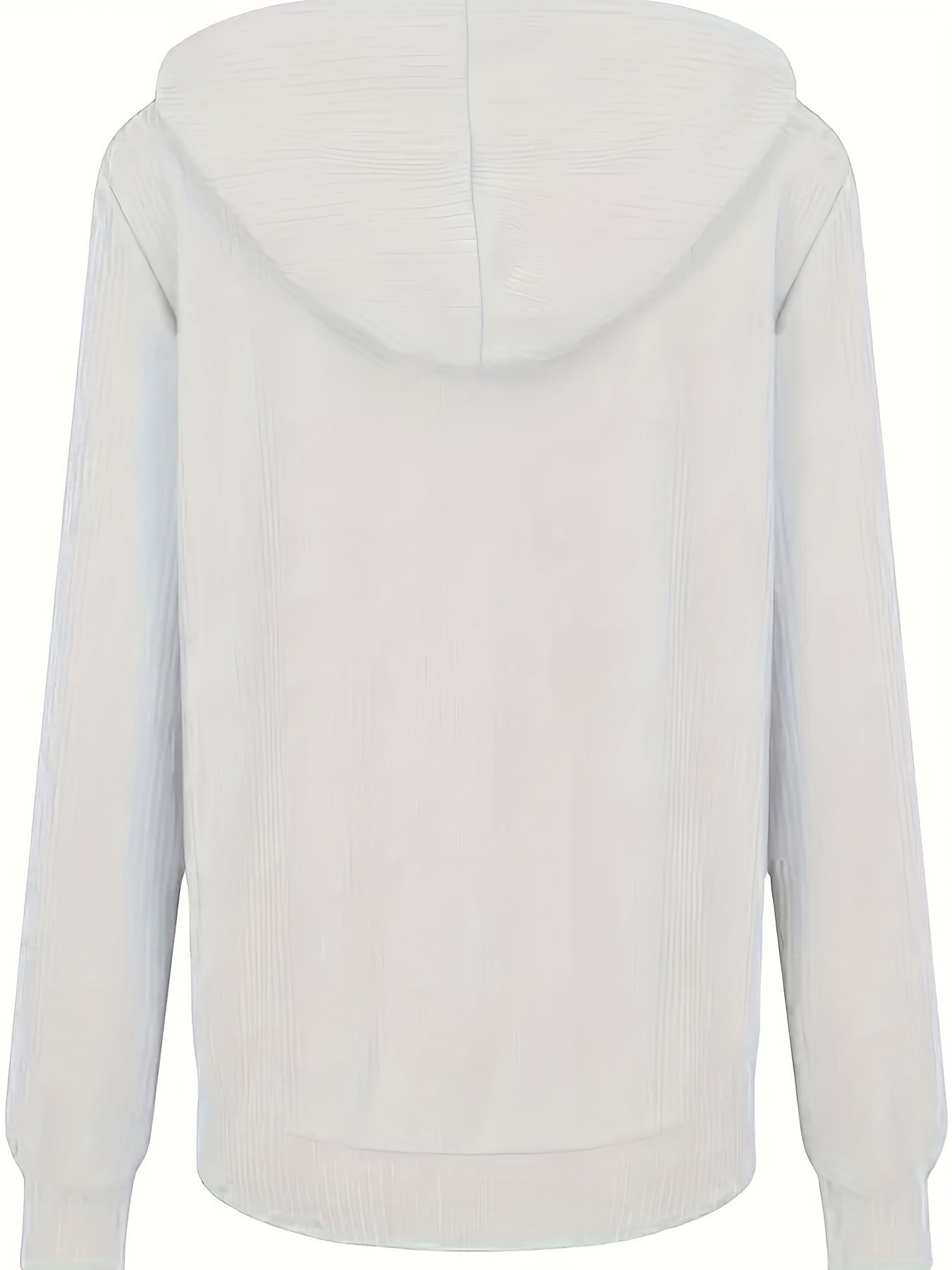 Zip Up Drawstring Hoodies, Casual Soldi Long Sleeve Sweatshirt, Women's Clothing