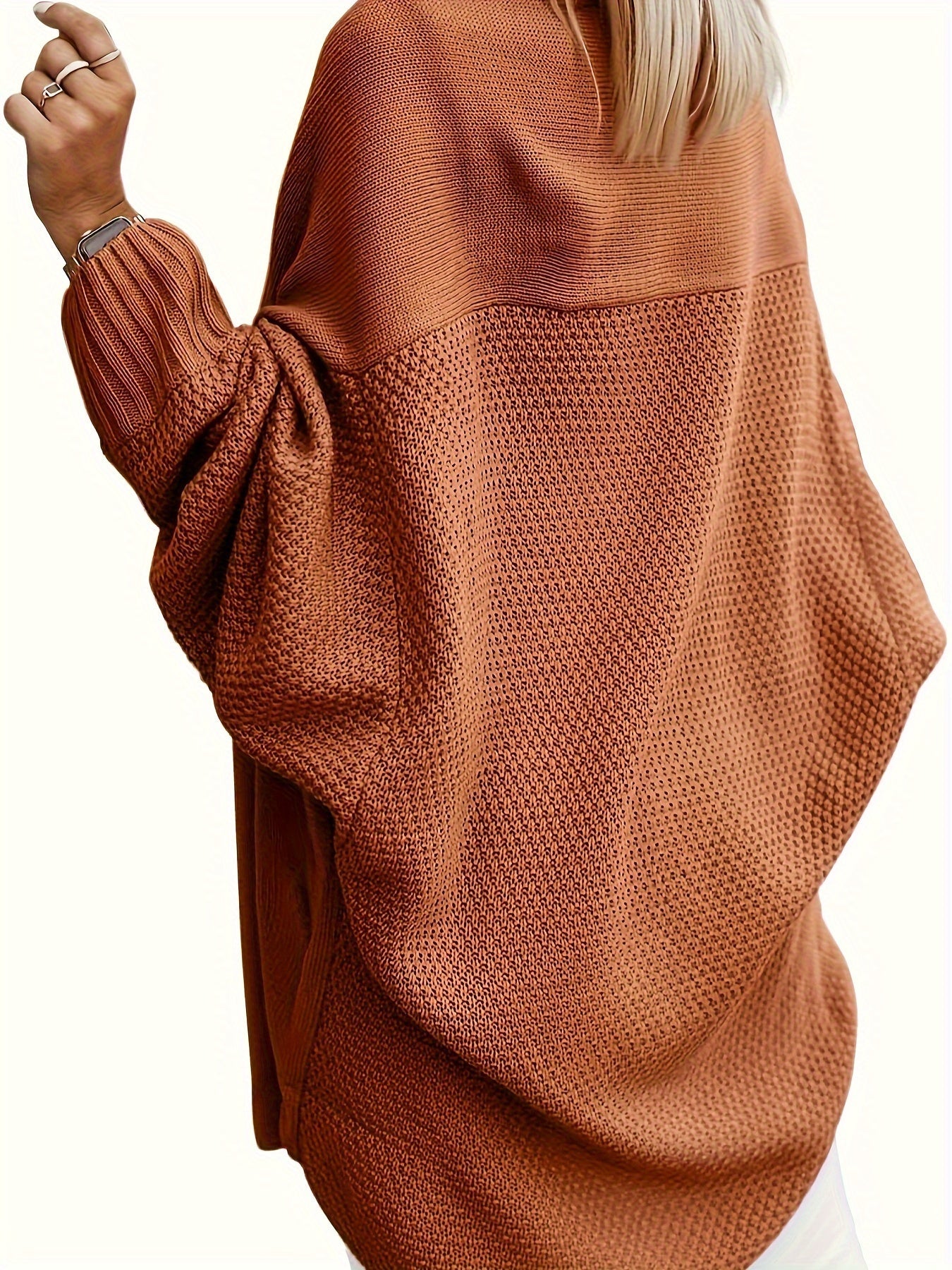 Cozy Oversized Long Cardigan Sweater - Women's Knit Outerwear for Fall 2024 - Open Front, Batwing Sleeve, Soft and Warm