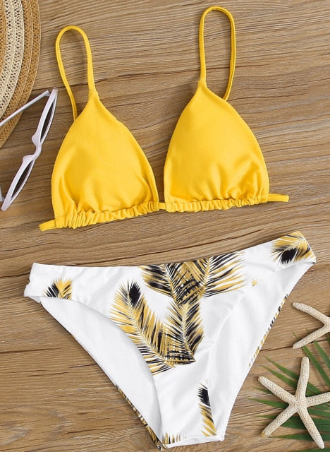 New style summer Women sexy Push-Up Padded Bra Swimsuit Beachwear stroje kapielowe damskie Bikini 2 piece Set Swimwear