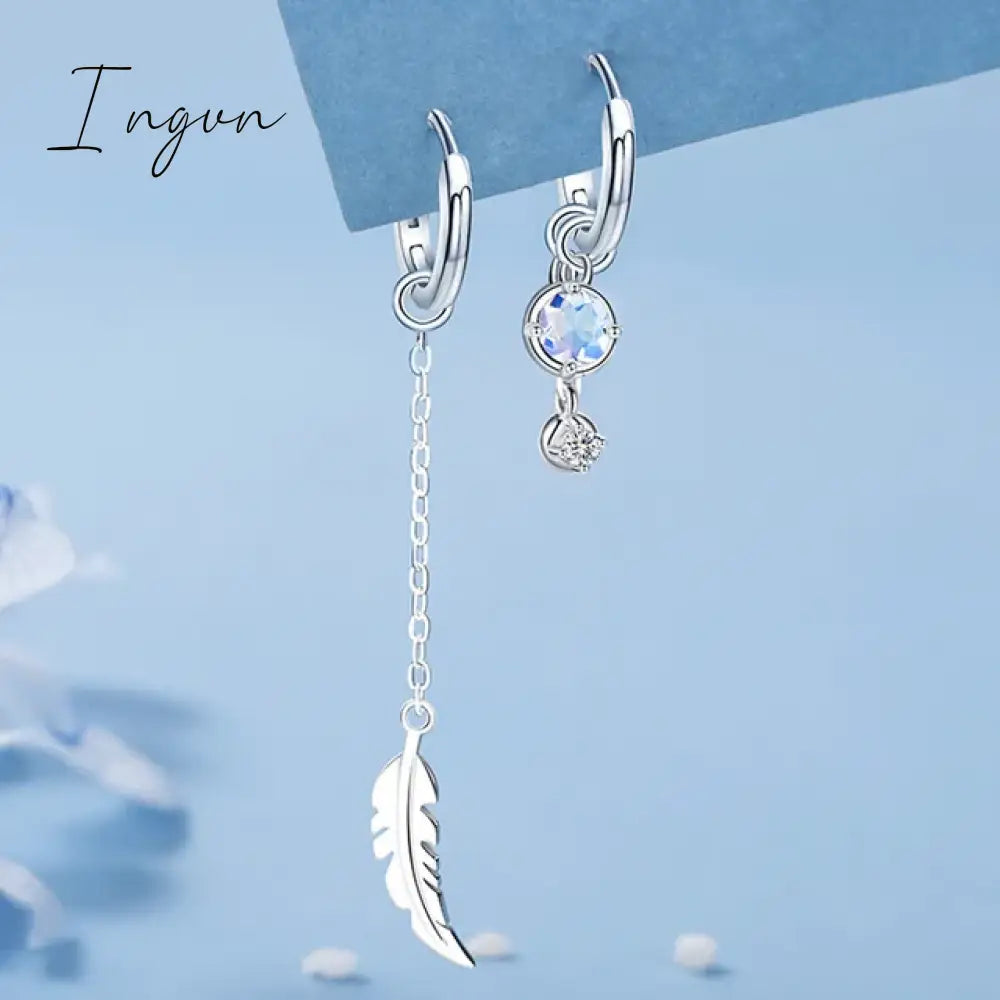 Korean New Light Luxury Zircon Moon Star Asymmetric Stud Earrings For Women Crystal Cloud Pearl Earring Girl Jewelry Gifts