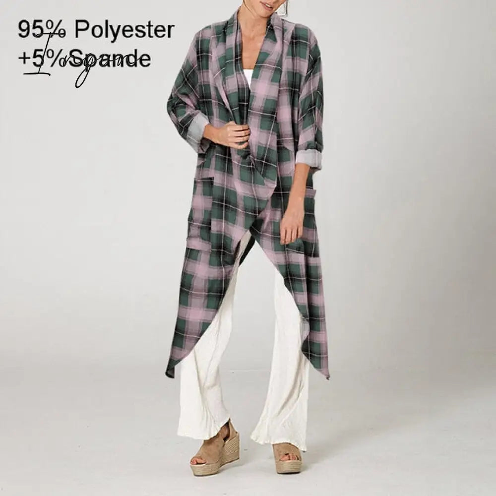 Ingvn - Plus Size Women Tops and Blouse Autumn Vintage Long Blouses Casual Cowl Neck Long Sleeve Asymmetric Party Blusas 5XL