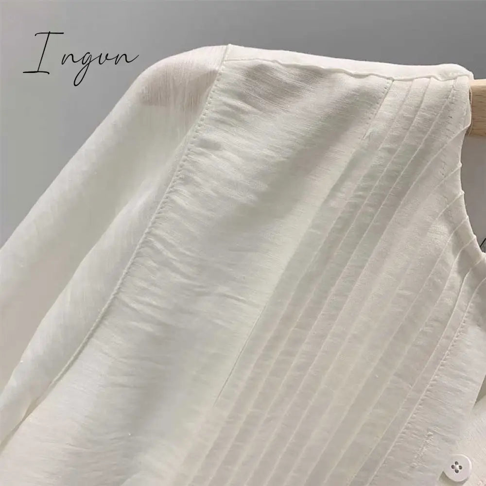 Ingvn - pleating women dress long sleeve spring autumn dress fashion ladies dress pockets mini sexy dress women