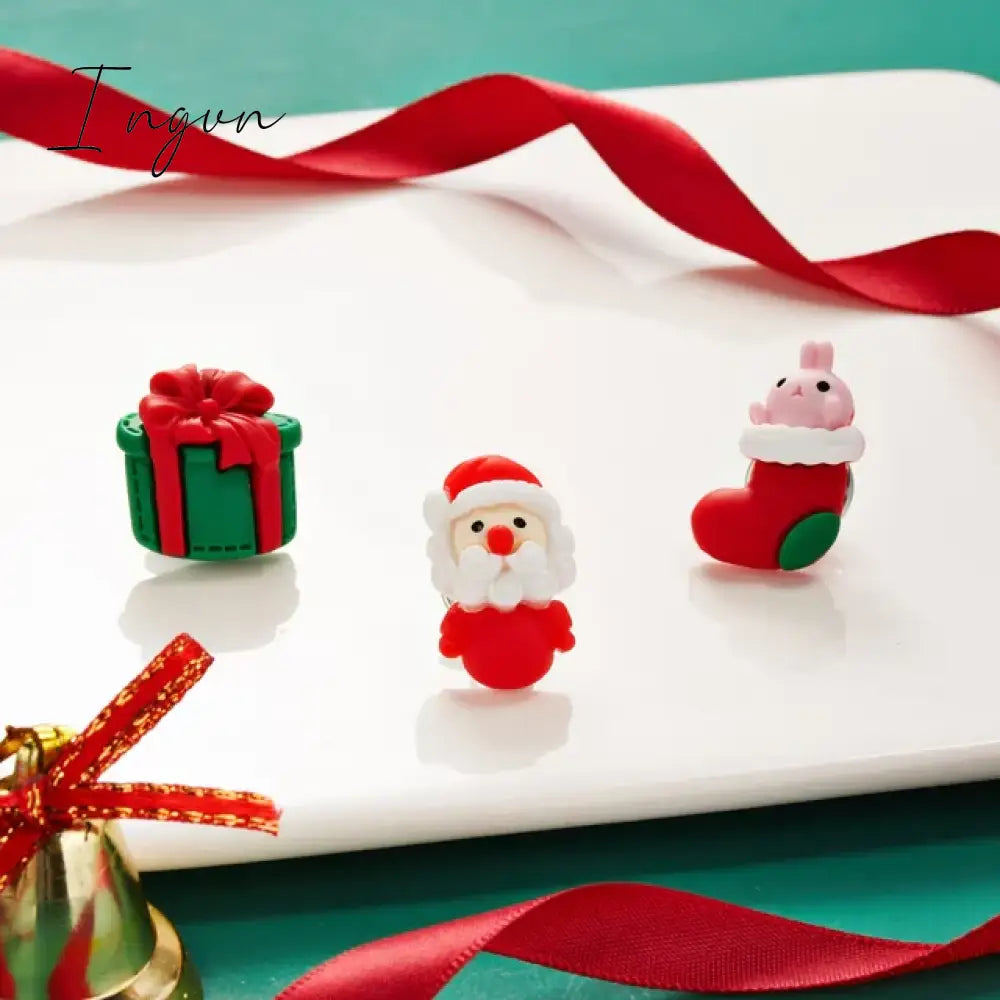 3pcs/set Christmas Gift For Women Men Brooches Enamel Pins Santa Claus Bell Elk Snowflake Xmas Tree Brooch Kids New Year Pin