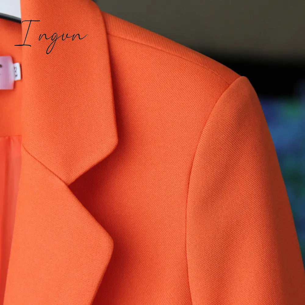Ingvn - Spring Autumn Blazers Women Small suit Plus size Long sleeve jacket Casual tops female Slim Wild Blazers Windbreaker coat