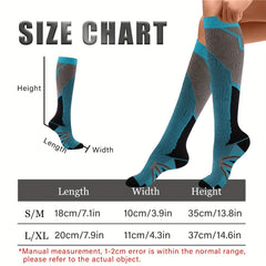 5 Pair Women's Nylon Compression Socks - All Day Comfort, Moisture-Wicking Fabric, Ankle Protection, Reinforced Heel, and No Slip Cuff
