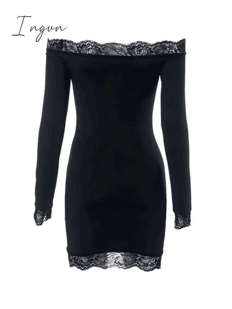 Ingvn - Lace Bandeau Slim Mini Dress