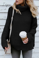 Ingvn - New Loose Style Turtleneck Sweater(3 Colors)