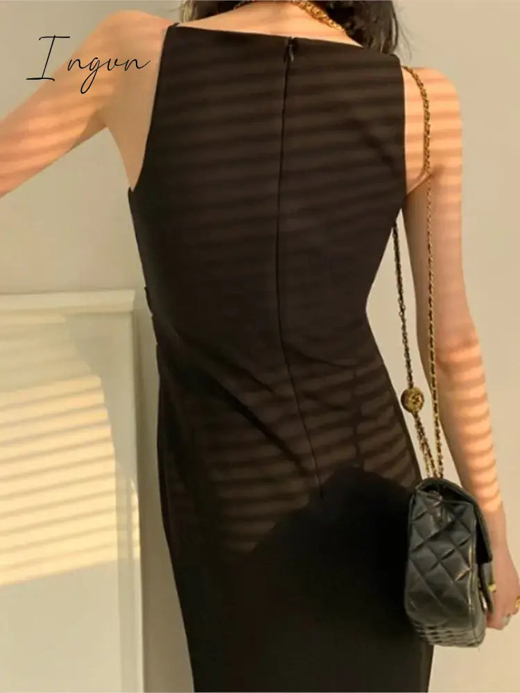 Summer Women Elegant Casual Midi Dress Spaghetti Strap Bodycon Slim Party Birthday Clothes Female Solid Chic Vestidos New Robe