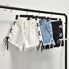 Ingvn - 2 Pieces Shorts Sets Summer Sweet Korean Off Shoulder Tops And Shorts 2 Pieces Sets Women Clothing Two Pieces Outfits Plus Size