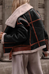 Ingvn - Casual Street Color Block Contrast Turndown Collar Outerwear(3 Colors)