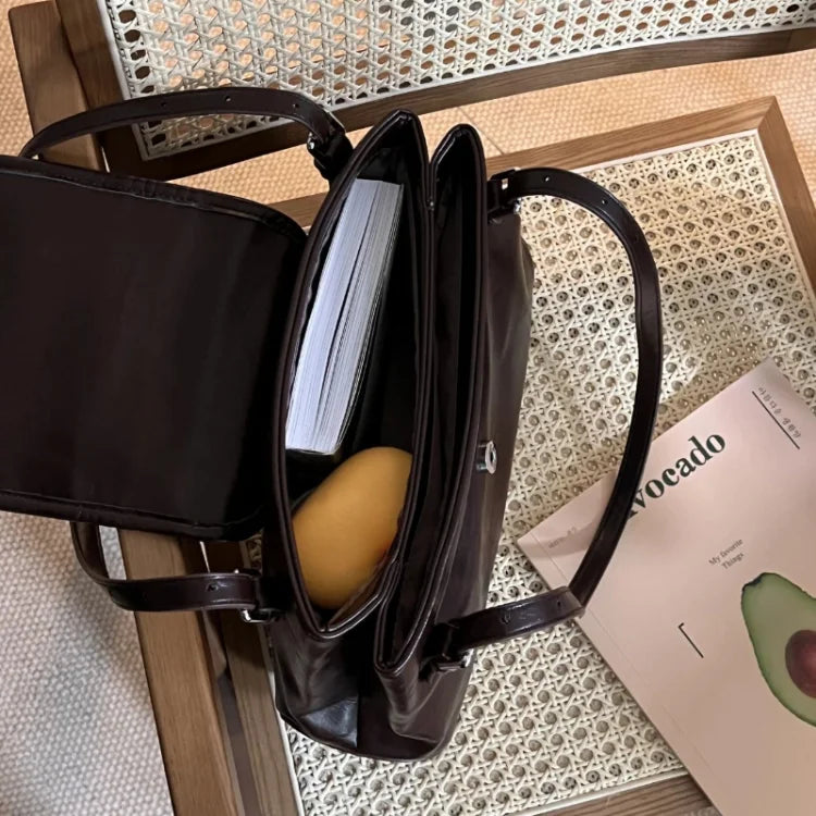 INGVN  Bags for Women Korean Trendy Vintage Casual Women's Handbags Streetwear Punk Solid All Match Shoulder Underarm Bag Y2k Aesthetic