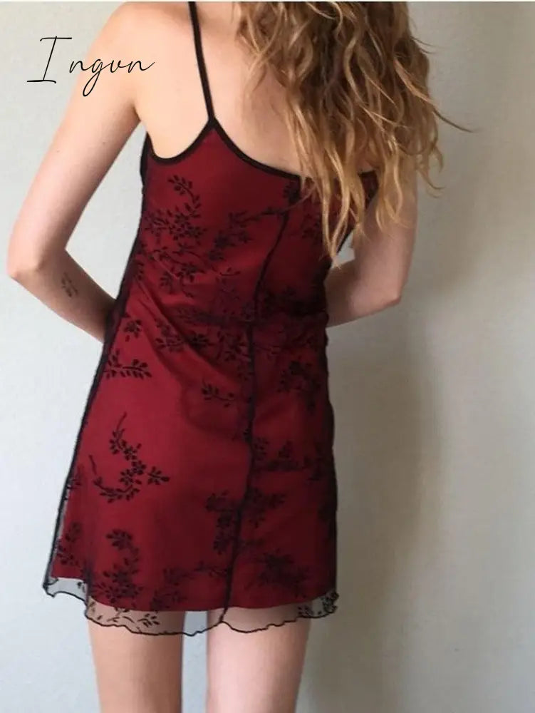 Floral Mesh Paneled Mini Dress