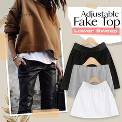 Ingvn - Adjustable Layering Fake Top Lower Sweep