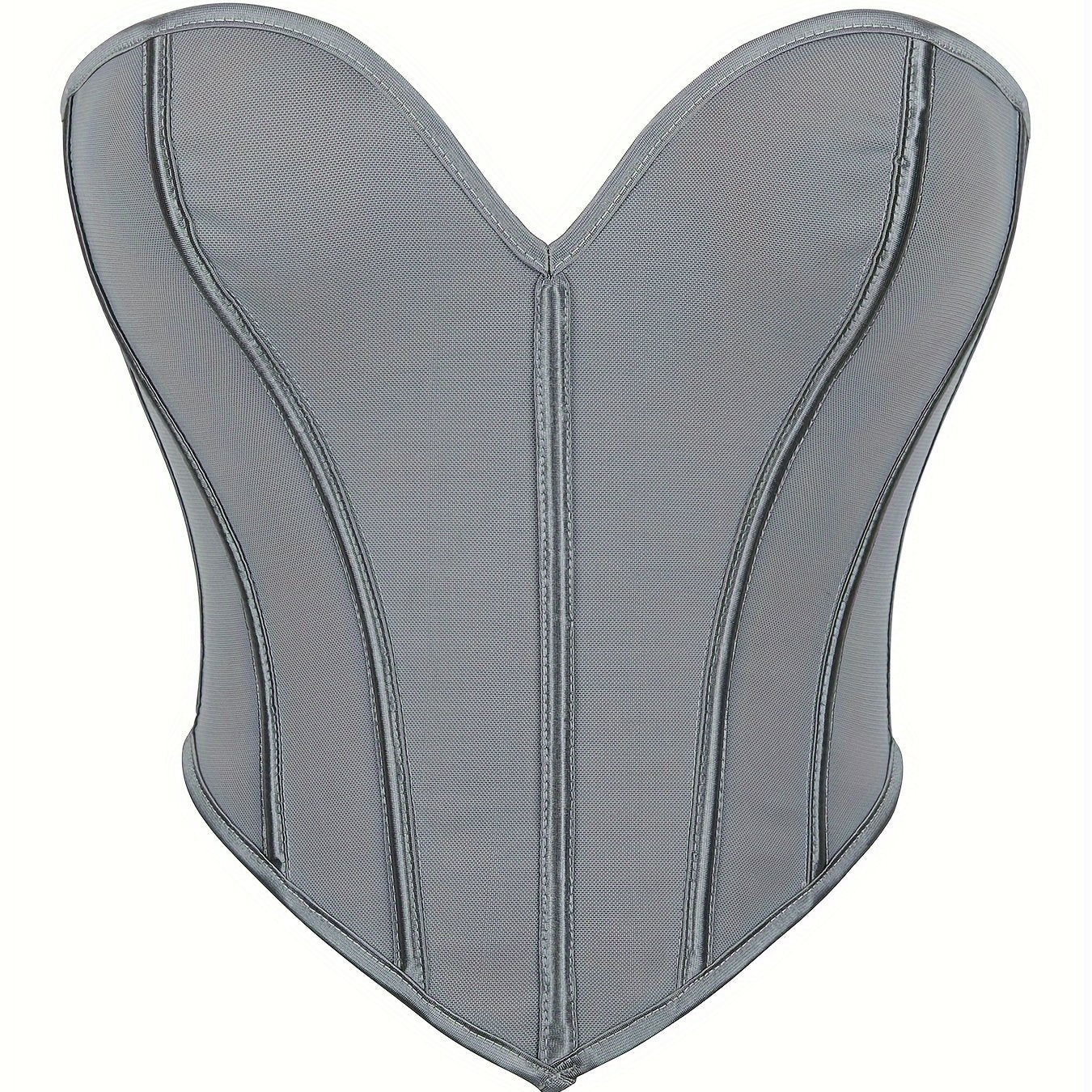 Elegant Strapless Tummy-Control Shapewear Corset | Adjustable Lace-Up | Sexy Knit Bustier | Medium Support Lingerie