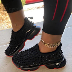 Ingvn - Rivet Low-Cut Upper Lace-Up Sneakers