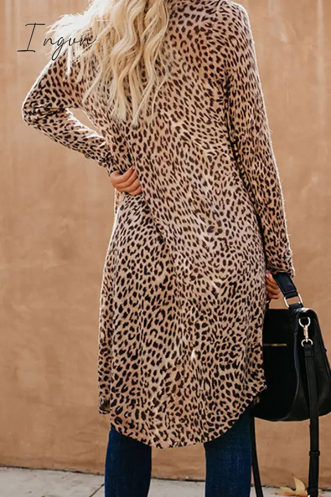 Ingvn - Casual Street Print Patchwork V Neck Outerwear