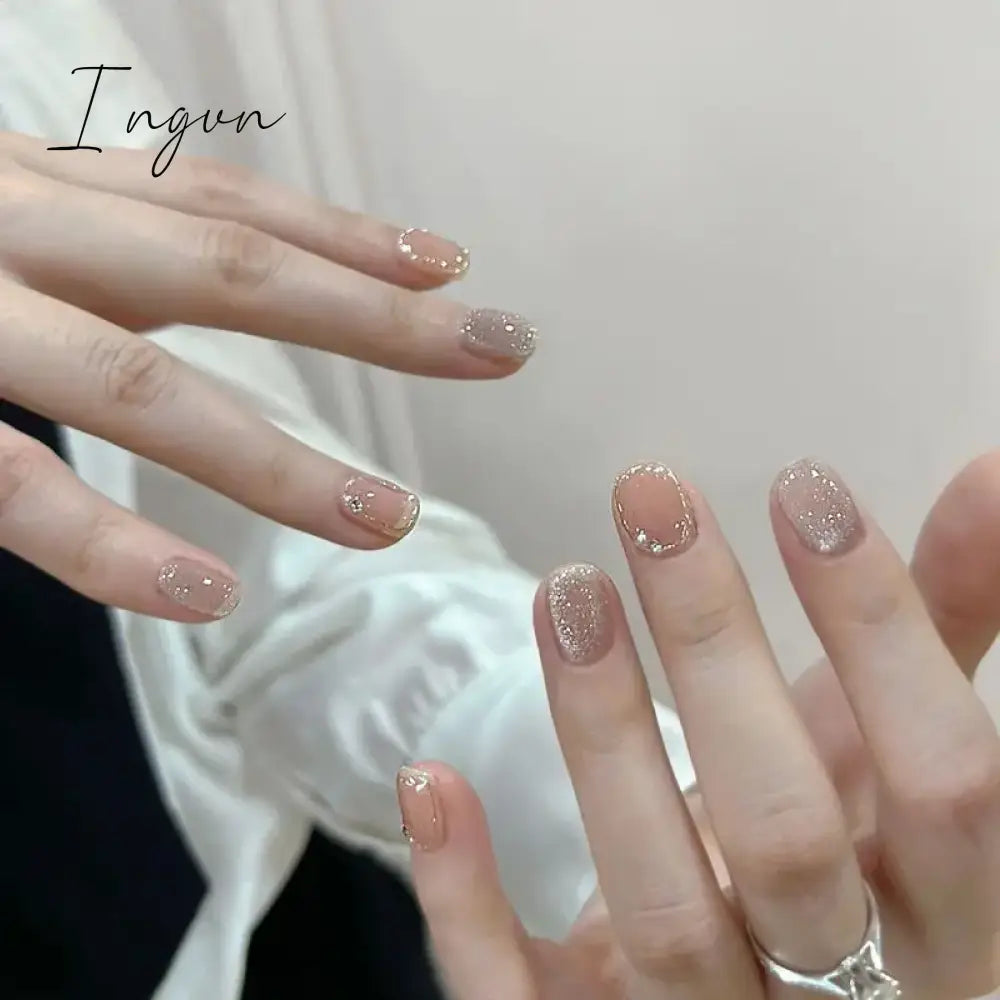 24pcs detachable cat eyes red wine false nails with glue full cover ballet square almond shiny acrylic press on fake nails tips