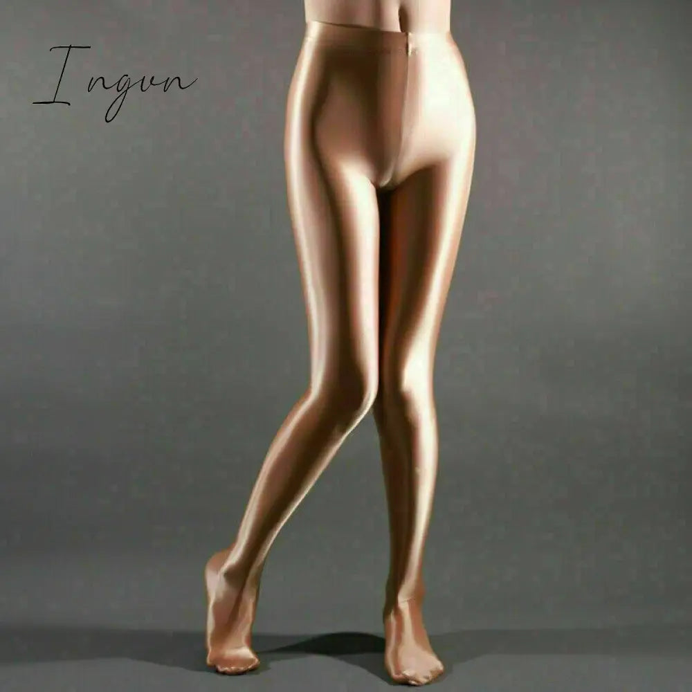Ingvn - high quality Women High Gloss Pantyhose Tights Elastic Oil Shiny Glossy Stockings Hosiery Plus Size Black Red Blue White