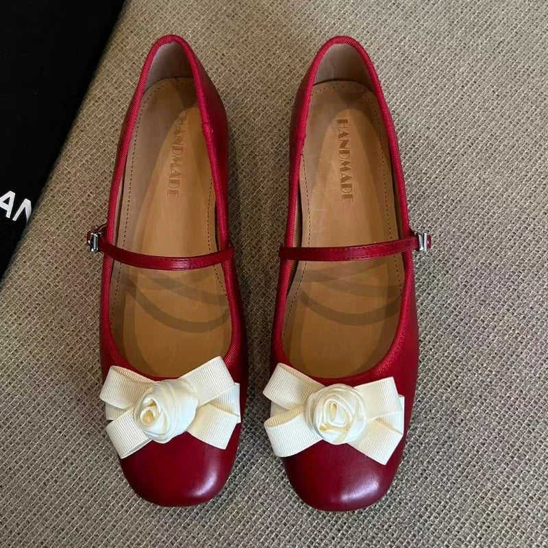 Bow Women Flats Loafers Shoes Elegant Summer Shallow Woman Sandals 2025 Trend Soft Walking Dress Casual Sport Chaussures Femme