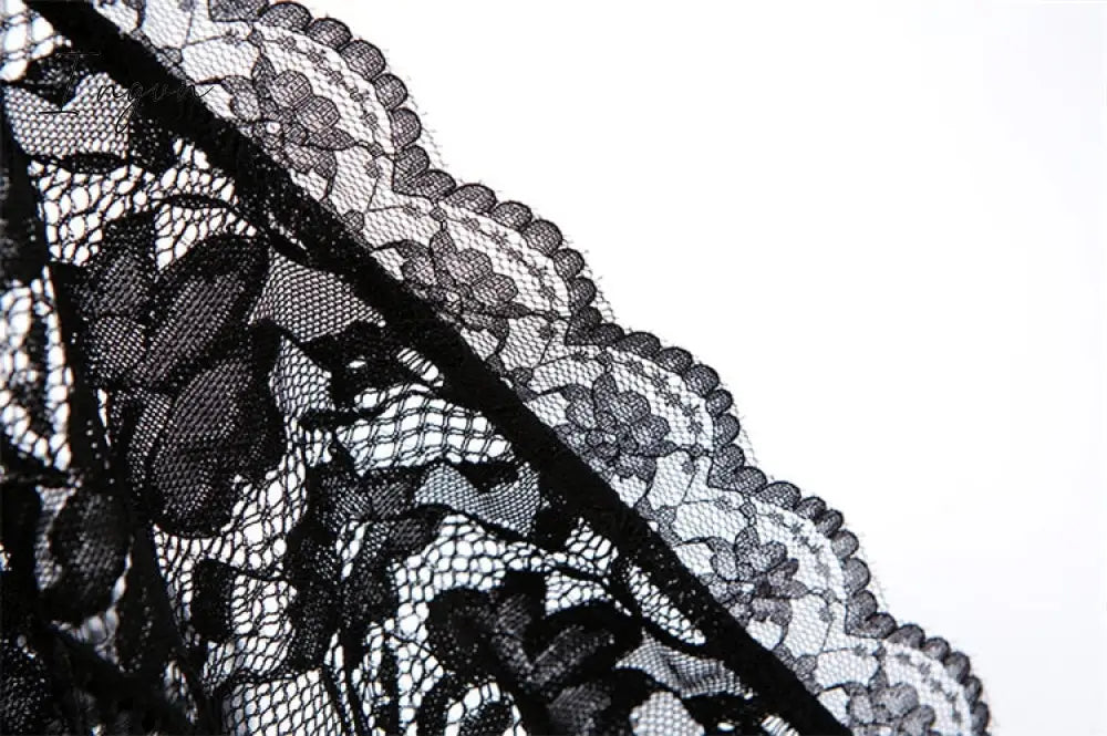 Ingvn - Summer Sexy Party Split Lace Bodycon Woman Maxi Dress Club Square Collar Black Elegant Women's Dresses