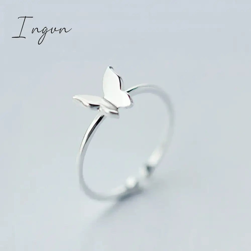 Simple Fashion Silver Color Feather Dolphin Adjustable Ring Exquisite Jewelry Ring For Women Party Wedding Engagement Gift