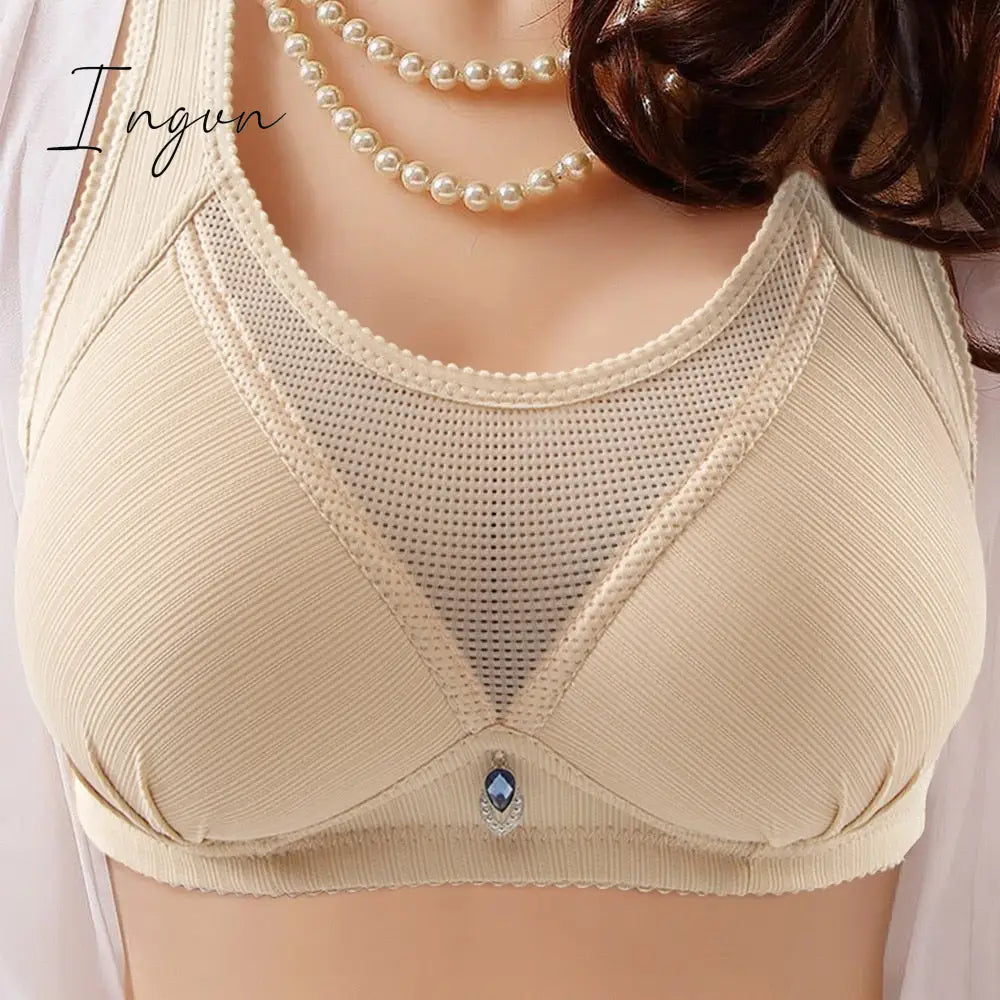 Ingvn - New No Rims Women Bras Seamless Lace Tube Top Anti-glare Breathable Comfort Large Cup Plus Size Women's Wireless Underwear