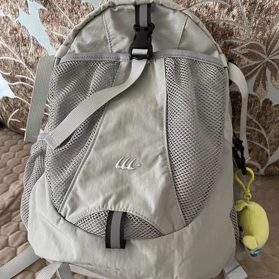 Ingvn  Fashion Portable Light Nylon Unisex Backpack Causal Travel Outdoor Camping School Backpack Men Women Fashion Commuter Backpack